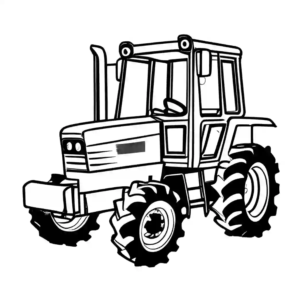 Compact Utility Tractors coloring pages